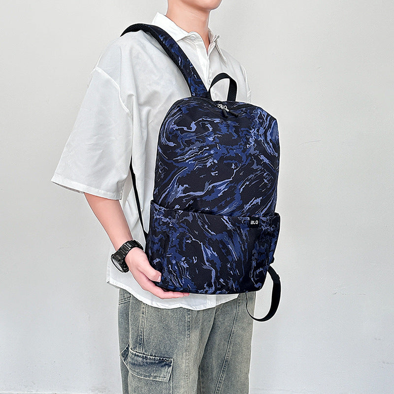 Camouflage outdoor backpack for men, lightweight hiking backpack, college student travel bag, lightweight and waterproof