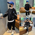 Boys' fall tracksuit set - new  collection - mid-to-large size boys' sweatshirt and sweatpants - spring/autumn casual trendy kids' clothing