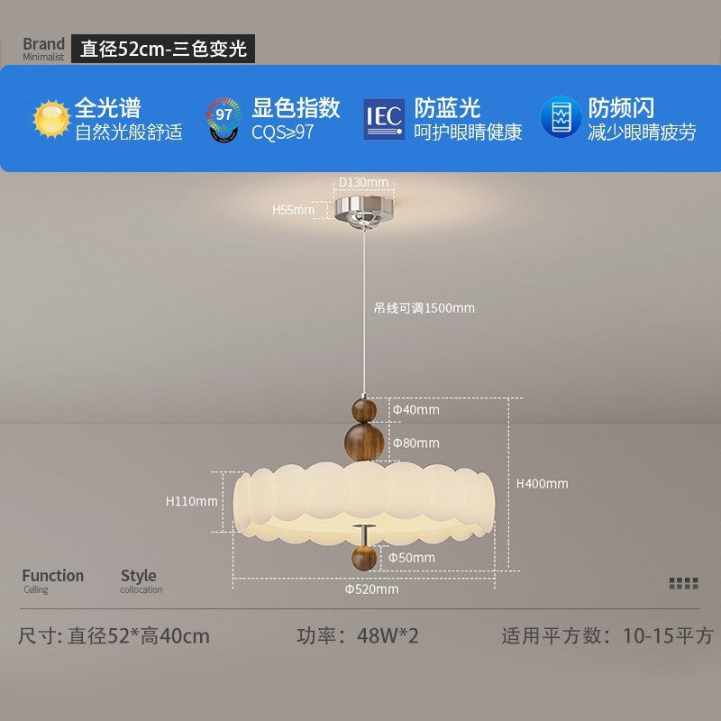 French medieval bedroom light living room light new lighting retro cream wind children's room led eye protection ceiling light