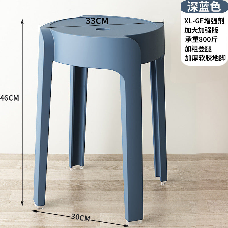 Scandinavian plastic chair thickenedfor home stool restaurant dining table chair casual desk study classy back chair bench