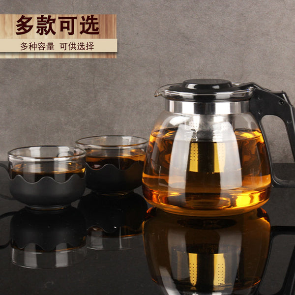 Flower teapot for glass teapot Large capacity teapot, tea brewing kettle Home with filter tea brewer Tea set