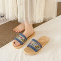 Xishuangbanna resort style ins ethnic style sandals for women summer outing soft bottom non-slip beach flip-flops for women