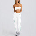 Tube toptops strapless pants high elastic back sports intimates bra non-slip running pilates yoga suit