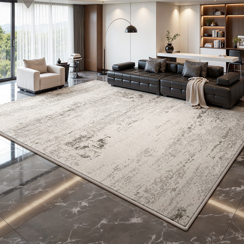 Carpet living room italian light luxury normcore style gray high-end waterproof sofa home floor mat large area full coverage