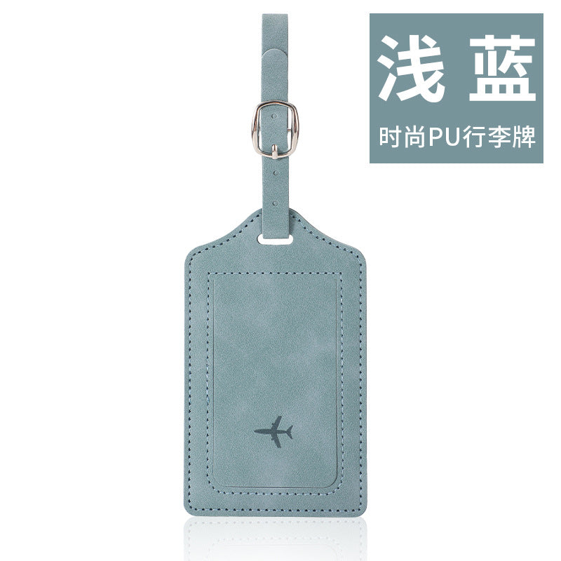 Spot card package  wholesale  RFID anti-magnetic travel PU passport clip luggage tag set passport storage