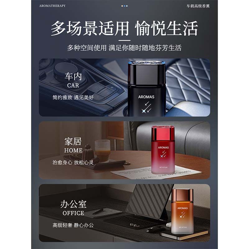 Car air freshener center console metal diffuser - premium business grade odor eliminator - in stock - auto accessories