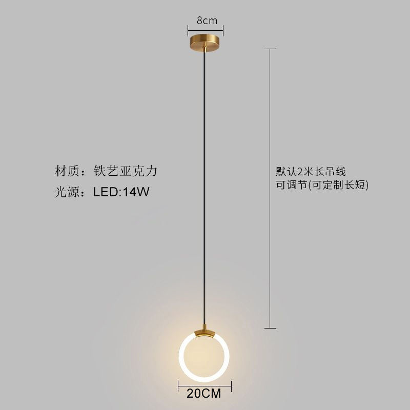 Minimalist bedside chandelier light luxury long line modern simple living room light Internet celebrity wall light bar bedroom lighting restaurant