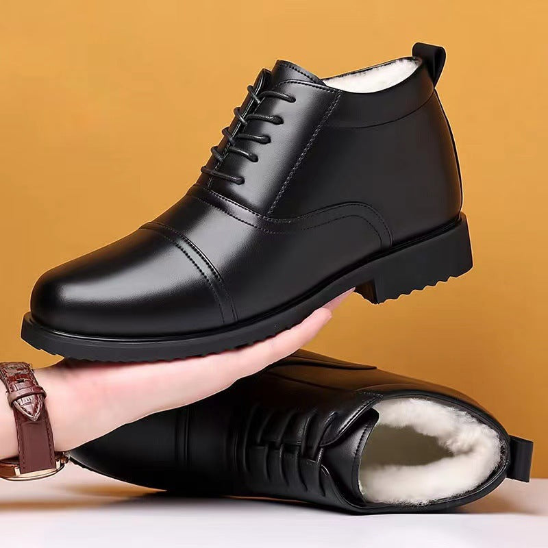 Winter new arrivals: stylish and minimalist men's high-top cotton shoes - versatile, warm, comfortable, fleece-lined, extra thick, casual snow boots