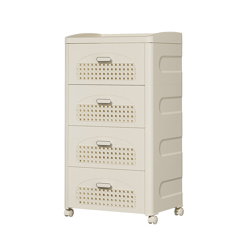 Household trolley foldable storage rack multi-functional finishing box living room bedroom dustproof thickened snack storage cabinet