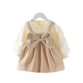 Girls' autumn dress new arrivals: stylish princess dresses for baby girls' first birthday and autumn wear