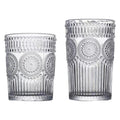 Personalizedretro sunflower glass drinking water household water cup tall style embossed breakfast cup good-looking gift