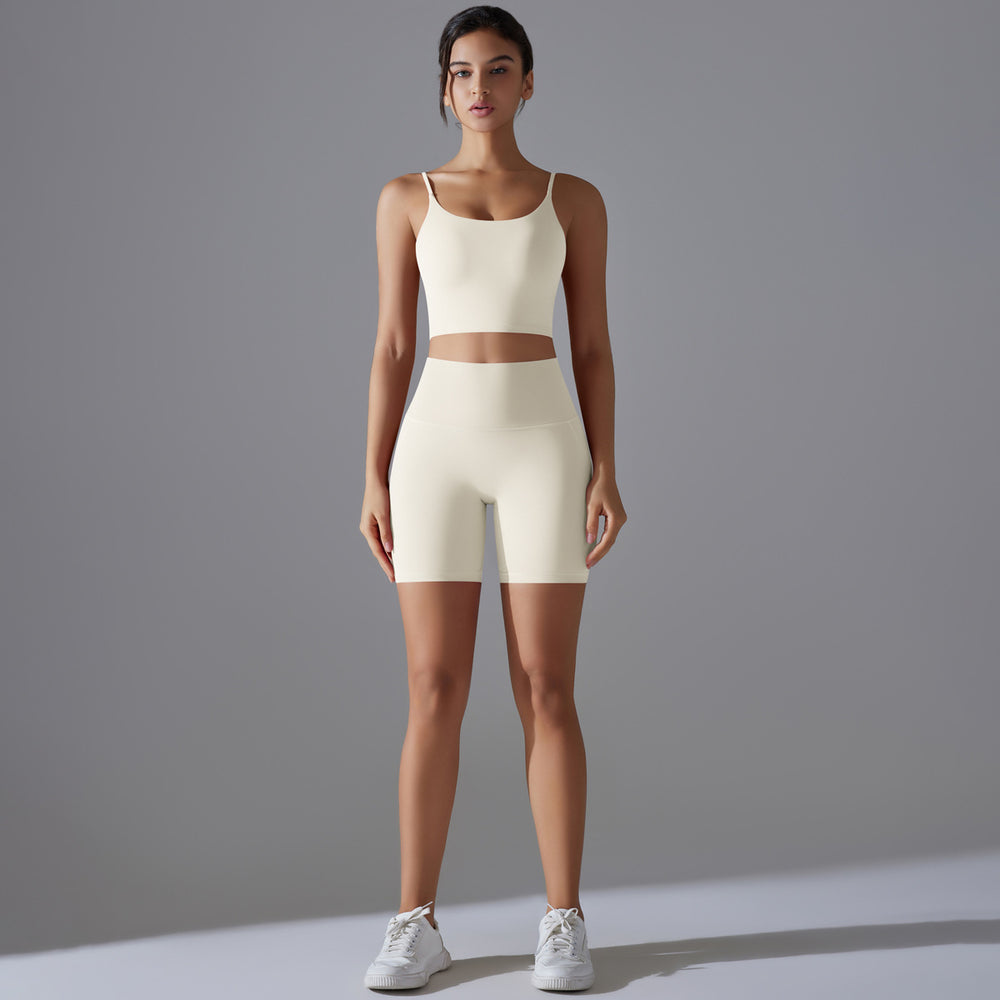 New arrival free underwear high waist hip lifting tight nude yoga wear intimates sports running bra shorts suit for women