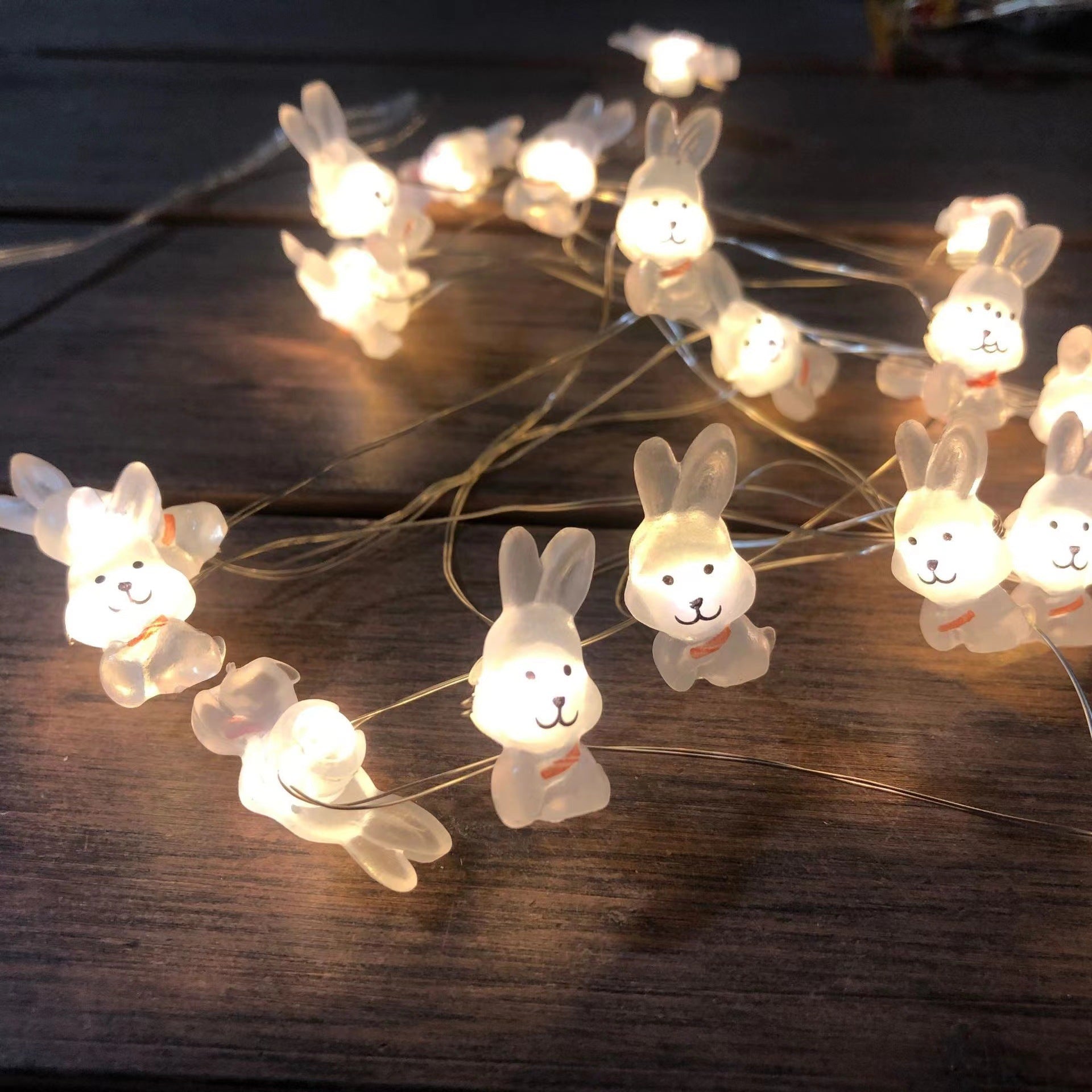 Cross-border new products, Easter carrot rabbit decorative lights, chick eggs, shell eggs, battery boxes, copper wire light strings.