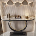 Accessible luxury bench narrow table slate console table entrance cabinet new chinoiserie bench entrance console table table against the wall semicircle