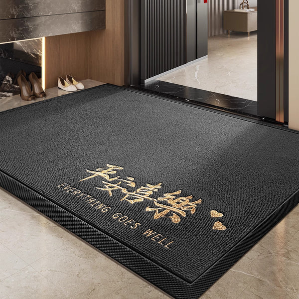 High-end light luxury door floor mat, villa door mat, non-slip Menis door, dirt-resistant, leave-in washable mat