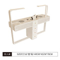140cm multifunctional double table (white) + porcelain surface