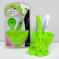 Zhiwei 6-piece suit bowl large beauty mask tool bowl stick brush spoon suit plastic mask bowl mask brush