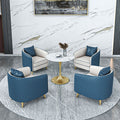 Single person sales office negotiation sofa - light luxury hotel lobby office reception area seating - fabric sofa