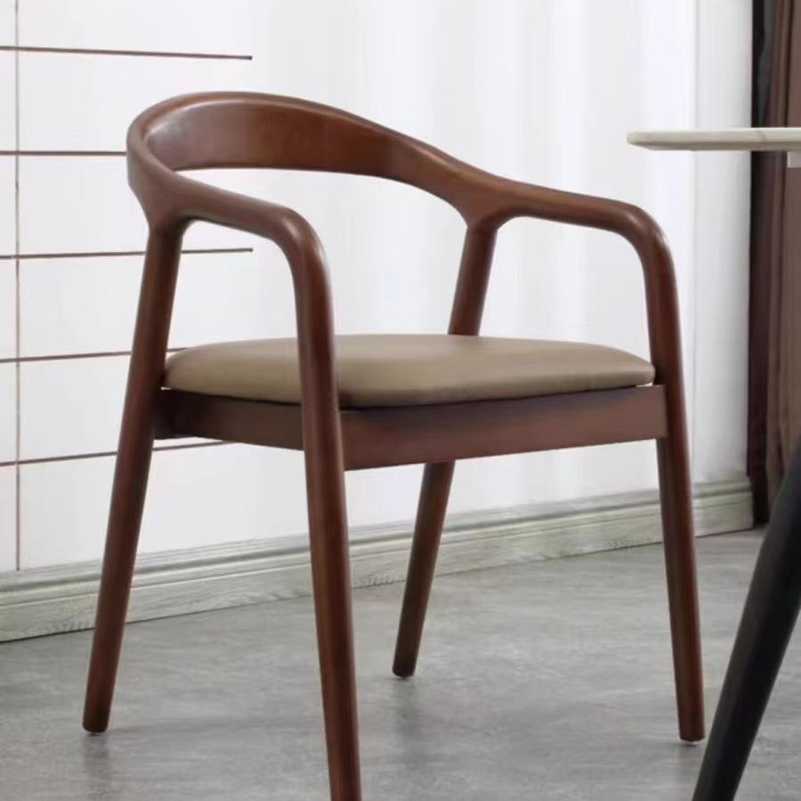 All solid wood chinese restaurant dining chair creative study back chair shu president chair sales department tea making log negotiation chair