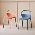 For homemodern casual chair plastic back casual popular chair scandinavian dining chair stackable stool small apartment