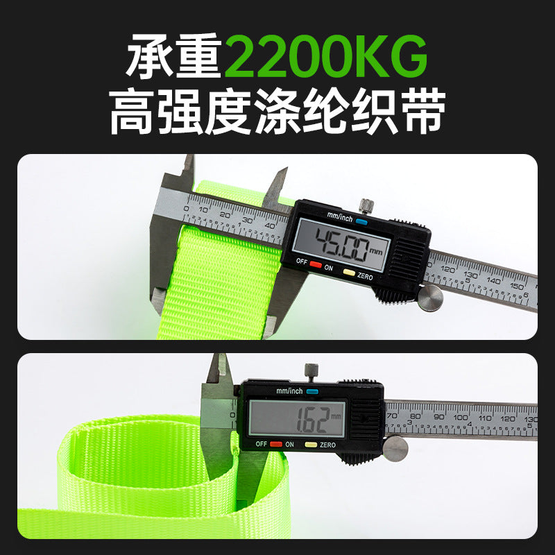 Outdoor sports equipment anti-fall safety belt, new national standard full body five-point seat belt buffer bag full set