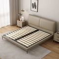 Italian normcore leather bed popular master bedroom 1.8m double bed accessible luxury soft leather bed modern casual wedding bed