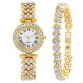 Hot-selling aliexpress fashion diamond-studded women's watch, roman numeral quartz bracelet watch - wholesale direct from manufacturer