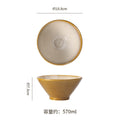 Retro style kiln discoloration clay hat bowl japanese restaurant high-looking ramen bowl home practical soup bowl noodle bowl