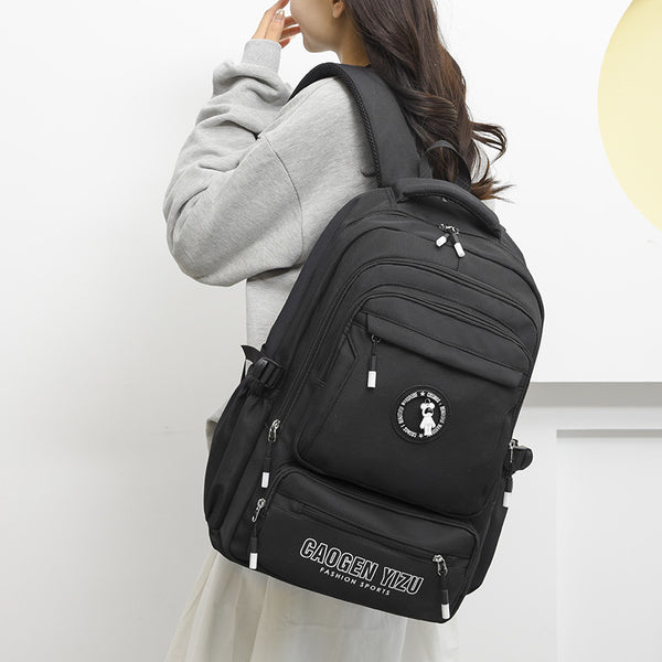 New high school students large capacity multi-layer shoulder back strong wear-resistant schoolbag leisure travel waterproof computer bag