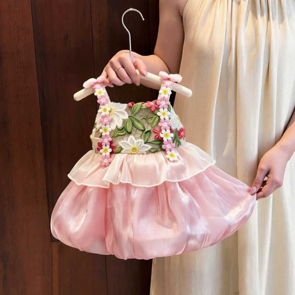 【dropshipping】pink floral sundress - sweet & cute new arrival, stunning first birthday dress, ethereal & gorgeous