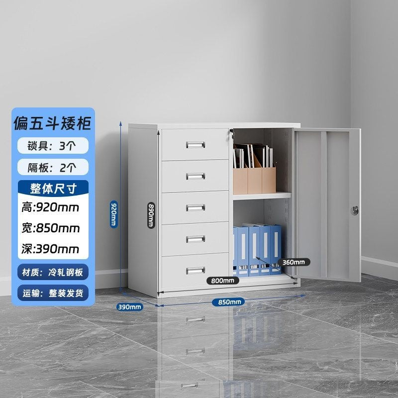 Iron file cabinet low cabinet office data file cabinet steel financial voucher storage cabinet for home storage cabinet