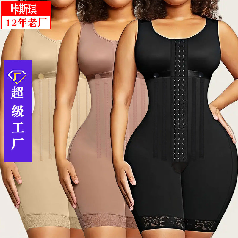 7-bone bodyshaper jumpsuit waist tightening and abdominal tightening butt lifting body shaping body shaping jumpsuit for women cross-border export