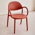 Scandinavianthickened plastic chairfor home negotiation dining chair dining table stool plastic backrest armrest table chair high backrest
