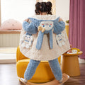 Three-layer quilted thickened pajamas winter boys coral velvet girls three-layer quilted thickened heattech home clothes baohou