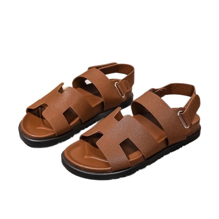 hot-selling  summer new sandals for women, plus-size, one-strap hook-and-loop closure, european and american style roman sandals
