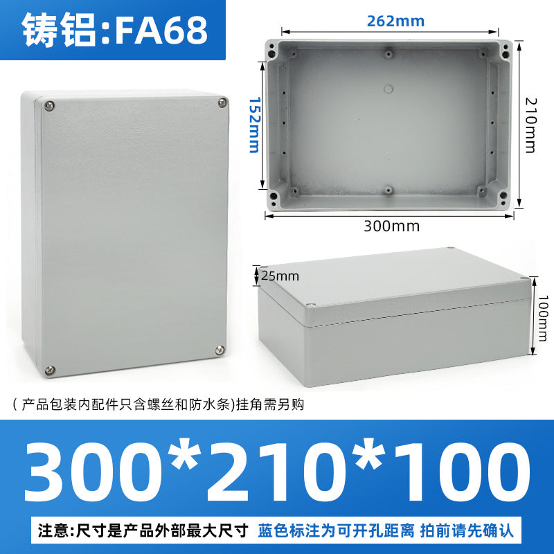 Cast aluminum waterproof box Outdoor waterproof aluminum box Metal box Outdoor terminal box Button box Sealed aluminum waterproof junction box