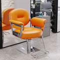 【orange backrest】+ stainless steel silver tray model: factory direct + brand new thickened frame