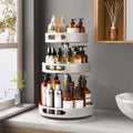 Kitchen spice rack - multifunctional countertop organizer for bottles, jars, and condiments - rotating storage shelf