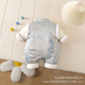 Men's and women's jumpsuits, chinese style, baby clothes, baby's full month, 100 days, one year old, thickenedlong sleeves, trendy