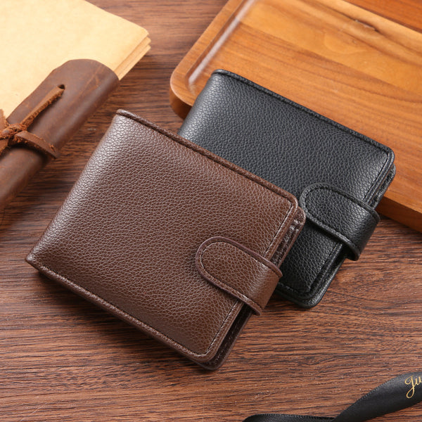 Cross-border new men's wallet multi-card position card bag casual bag change bag retro large-capacity PU leather wallet wholesale
