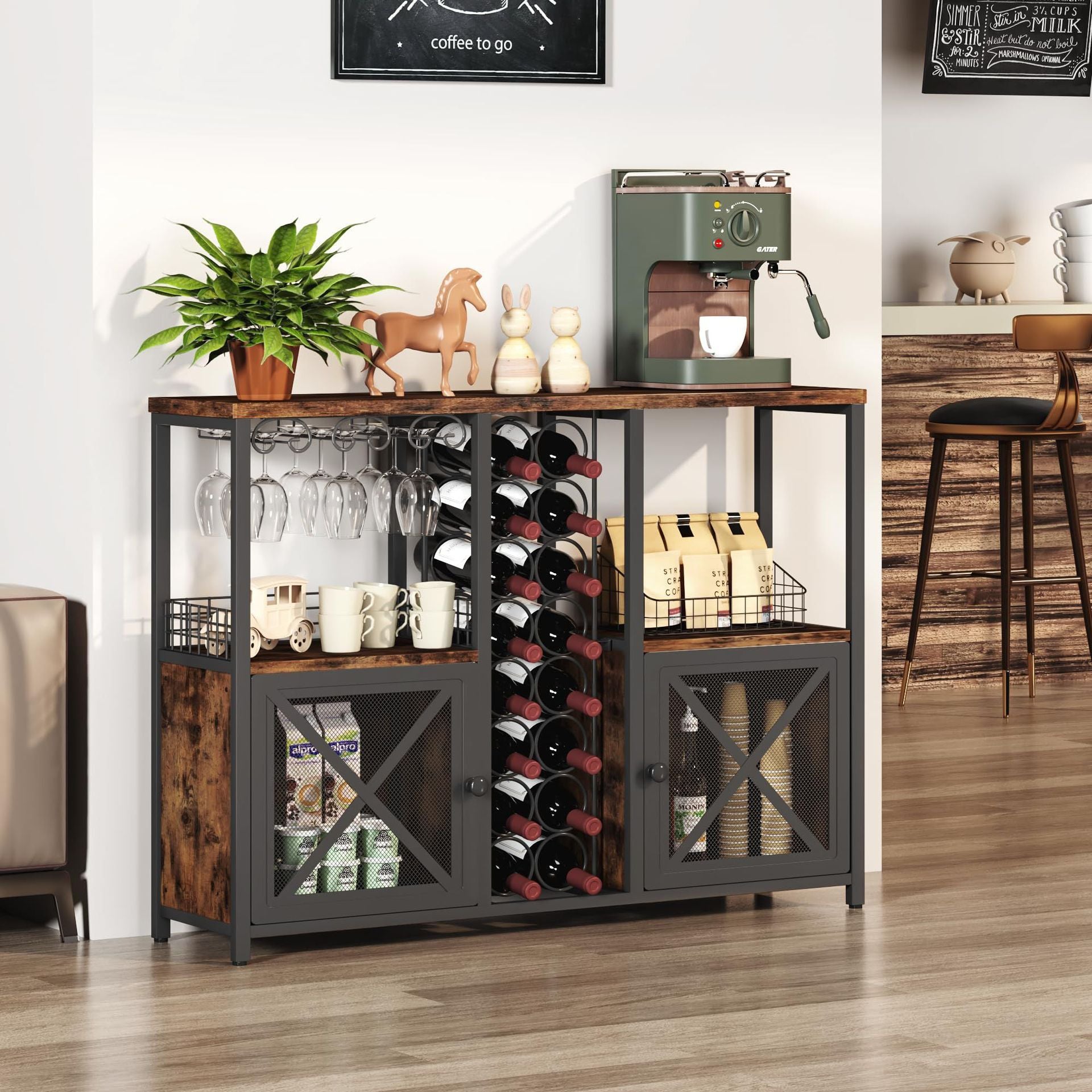 Amazon cross-border restaurant wine cabinet wrought iron partition wine rack floor-to-ceiling wine display rack red wine glass display rack