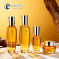 Ready-to-ship cosmetic glass bottle set: 120ml high-end lotion and serum decanters, 50g facial cream glass jars