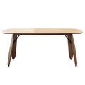 Second-hand style solid wood dining table frenchretro rectangular rock slab dining table exportaccessible luxuryclassy dining table