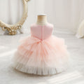 Export kids dress red bead chain princess dress female doll children's day chorus performance skirt kids dress