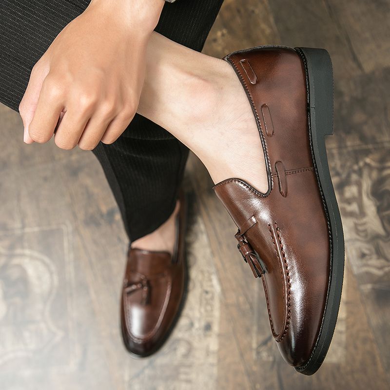 Springnew arrivalmenfashioncasual small leather shoes youth british style hairstylist groomsmen shoes k-styleeasiest for match men's shoes