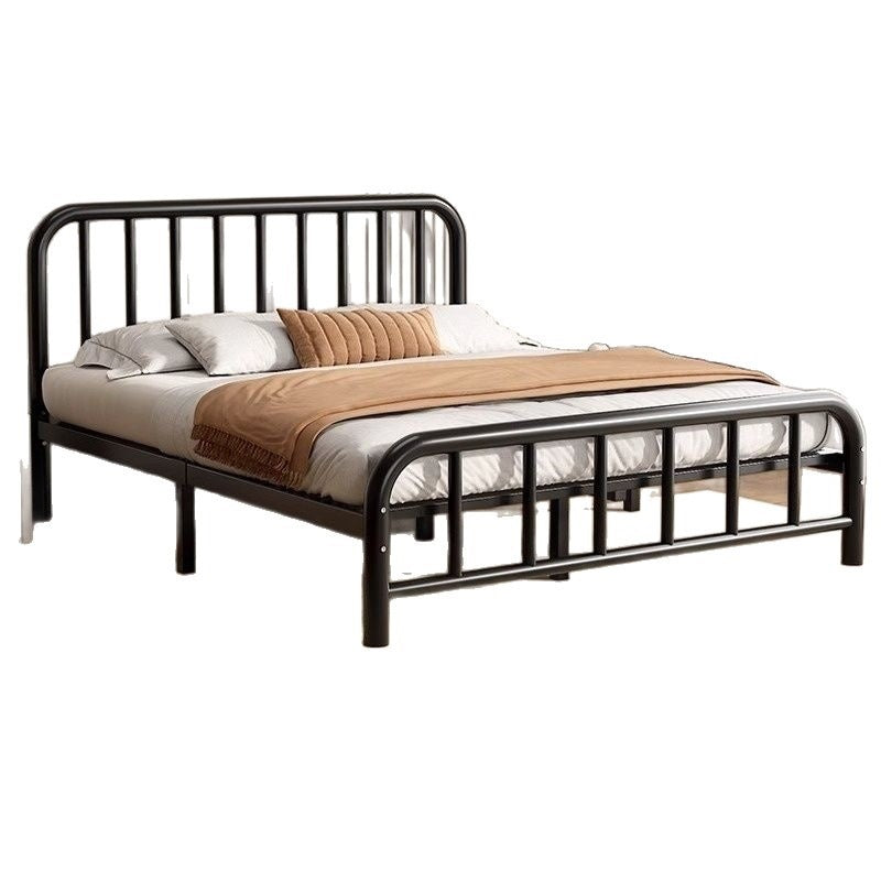 Wrought iron bed double bed 1.8m european style casual1.5 reinforced thickened single iron bed rental house iron frame bedkids