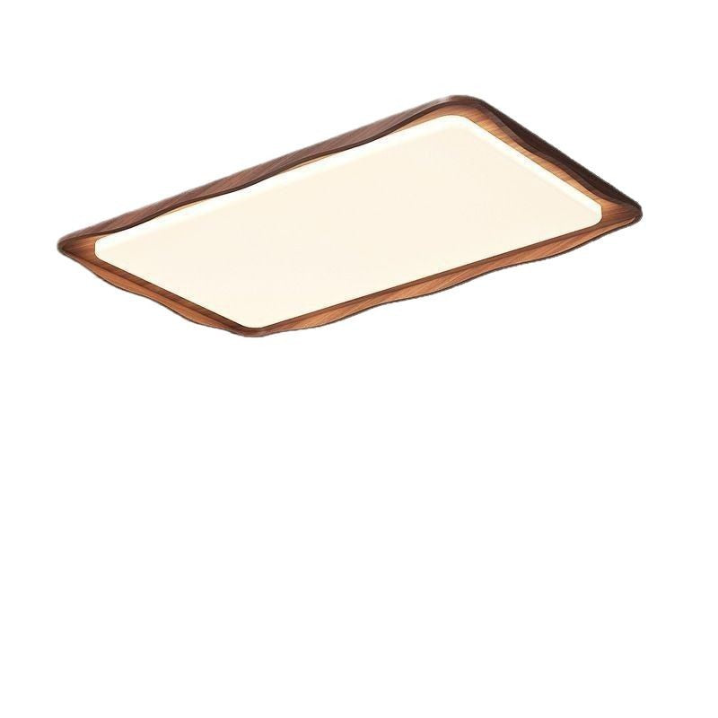 [Strict Selection] 2025 New Wave Ceiling Light French Retro Walnut Full Spectrum Eye Protection High-end Bedroom Light