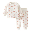 Babibele baby clothes autumn and winter quilted baby kids thin cotton high waist belly protection home clothes kidsintimatessuit