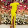 D285 cross-border women's fashion  new european and american style feather evening gown dress, socialite european and american maxi dress
