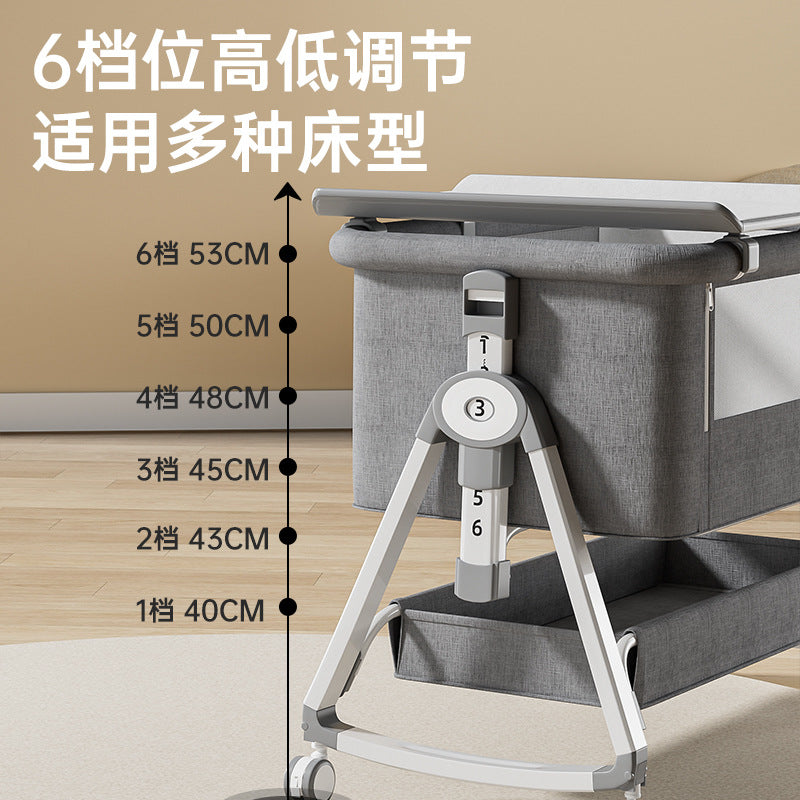 Baby crib - portable, foldable, multi-functional bassinet - newborn & toddler convertible bed